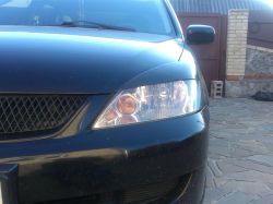 Альтернативная оптика Реснички на фары Mitsubishi Lancer 9 Evo